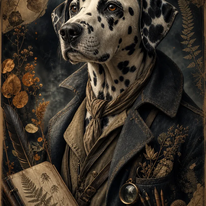 Dalmatian portrait — cinematic character realism