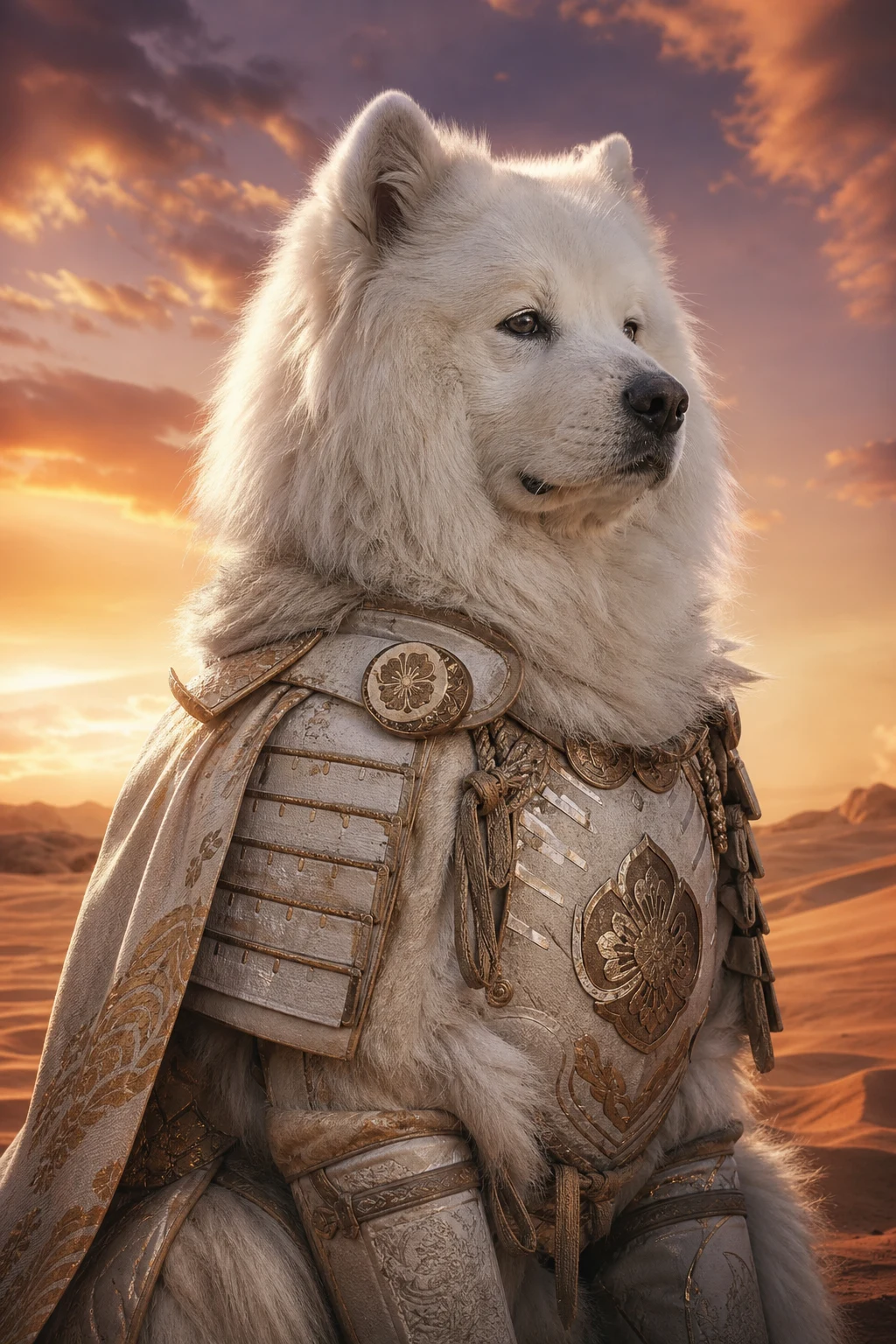 Yuki the Samoyed — Cinematic Character Realism pet portrait