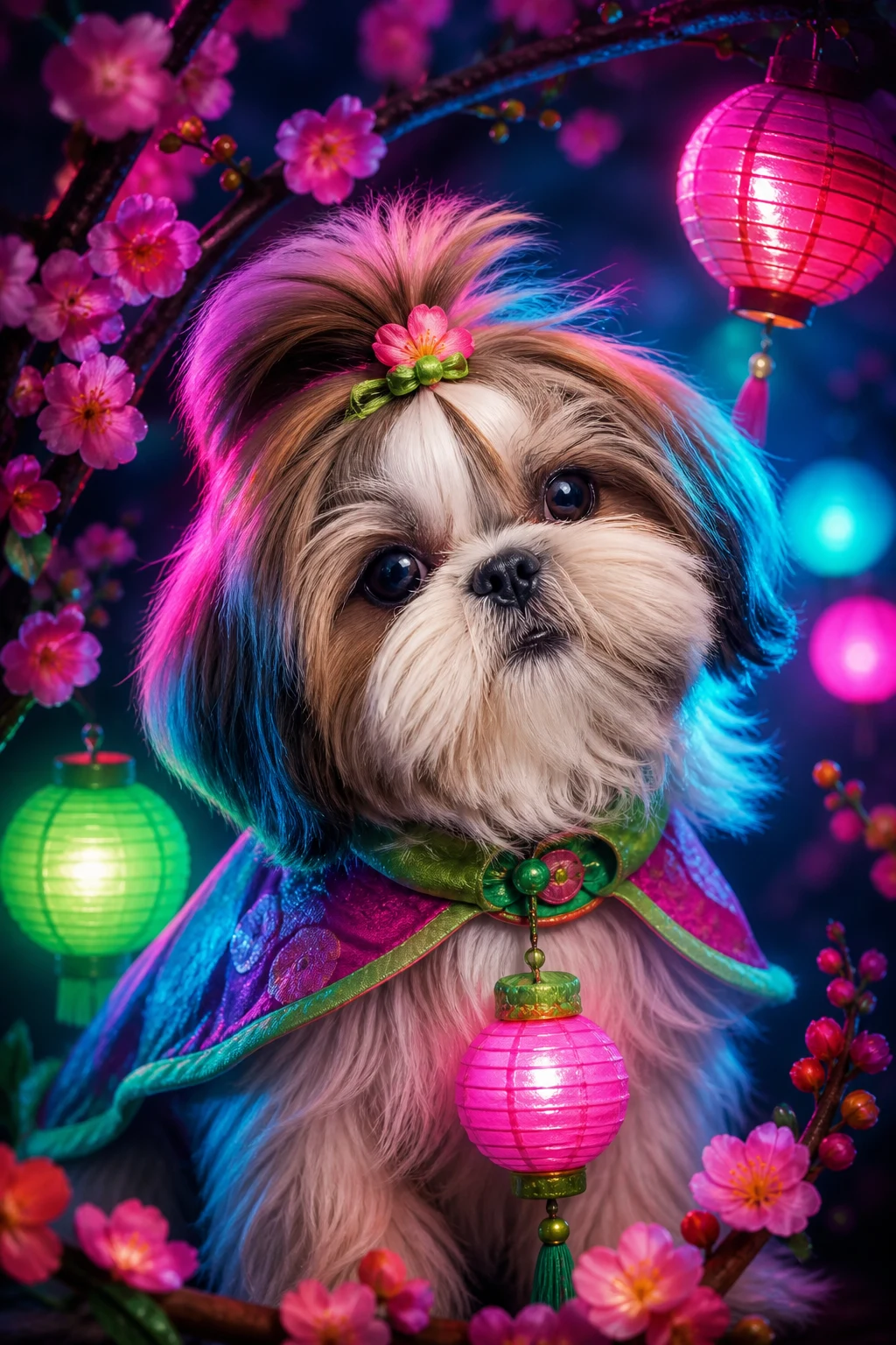 Pippin the Shih Tzu — Fine Art Photoreal pet portrait
