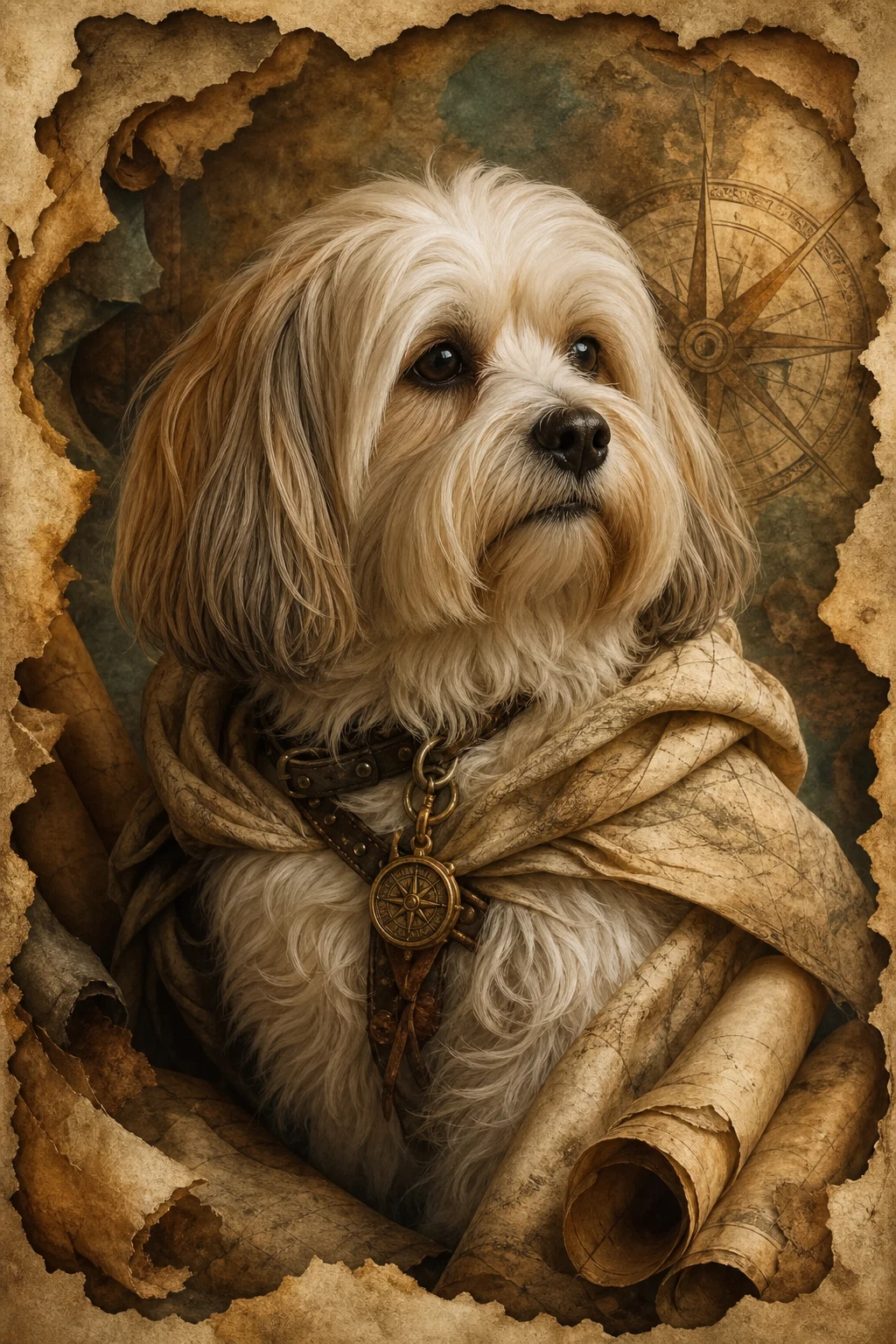 Tavi the Havanese — Fine Art Photoreal pet portrait