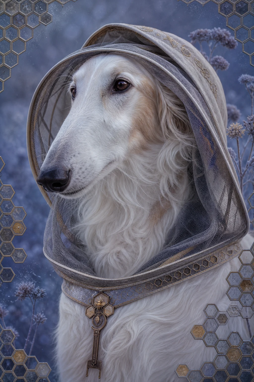 Misha the Borzoi — Fine Art Photoreal pet portrait