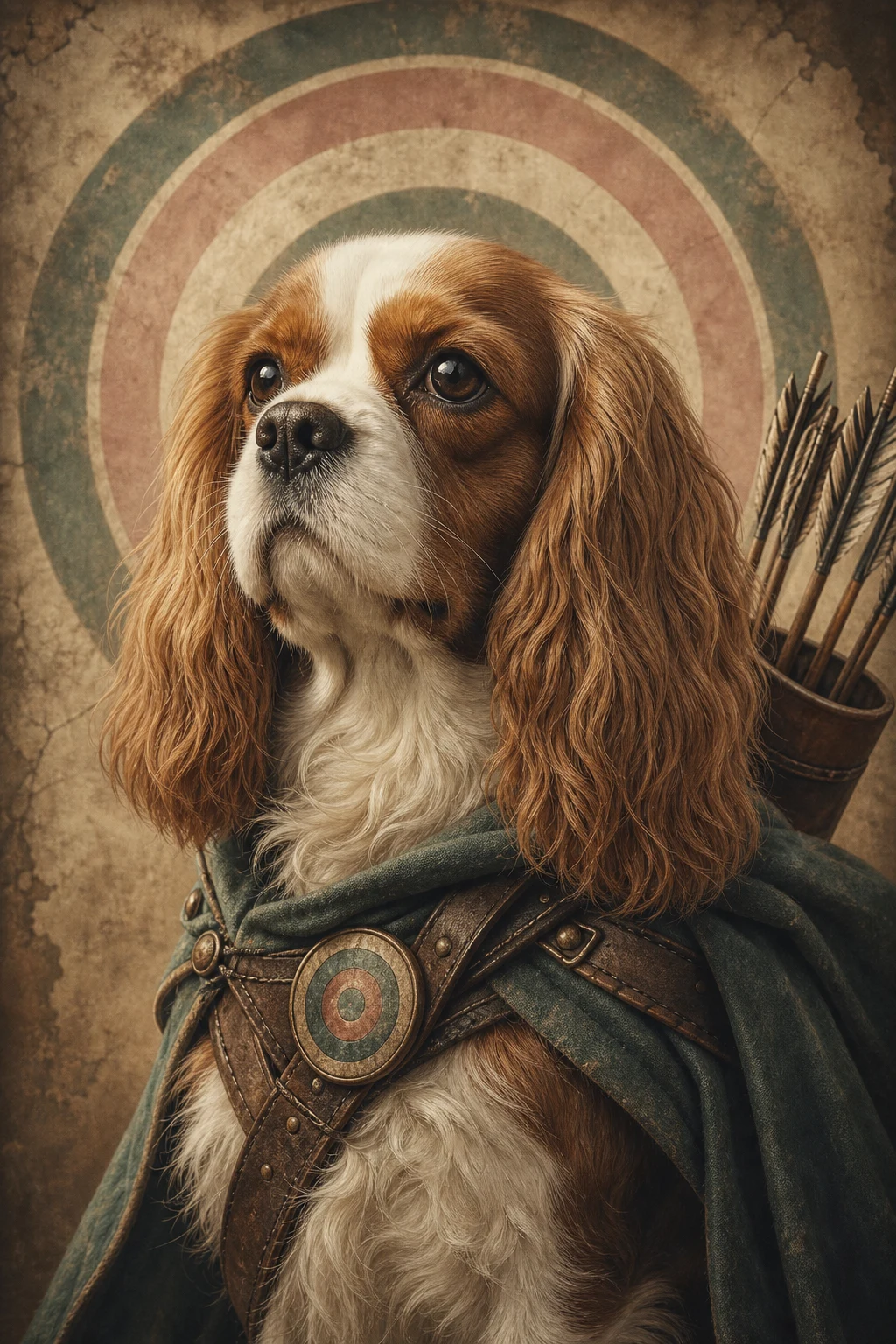 Bramble the Cavalier King Charles Spaniel — Fine Art Photoreal pet portrait