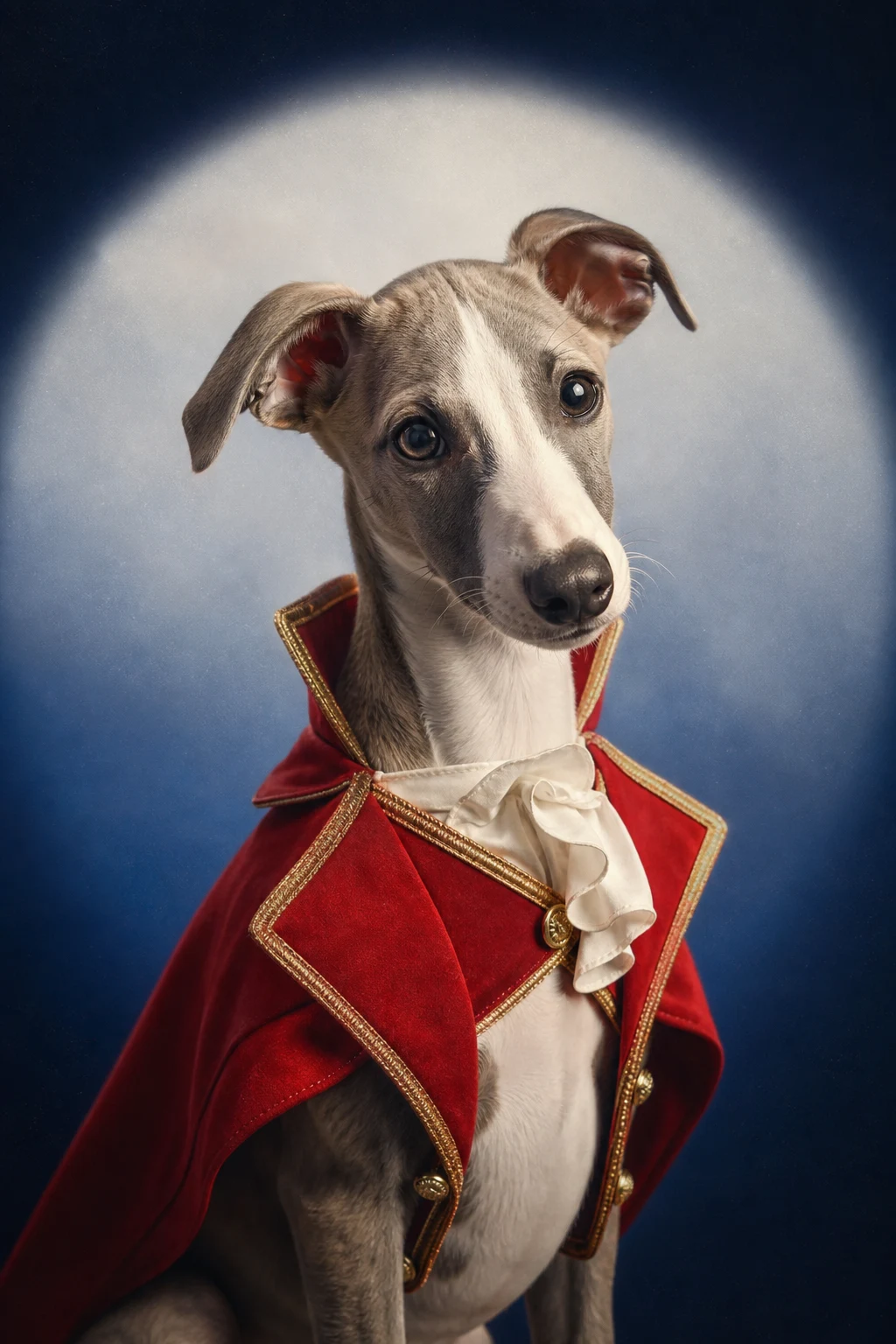 Nico the Whippet — Fine Art Photoreal pet portrait