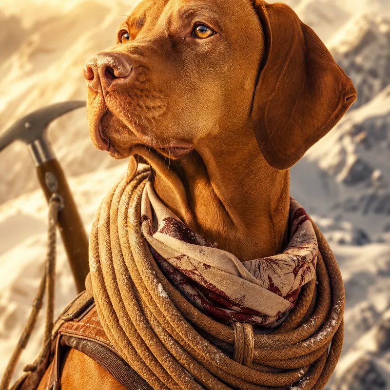 Vizsla portrait — fine art photoreal