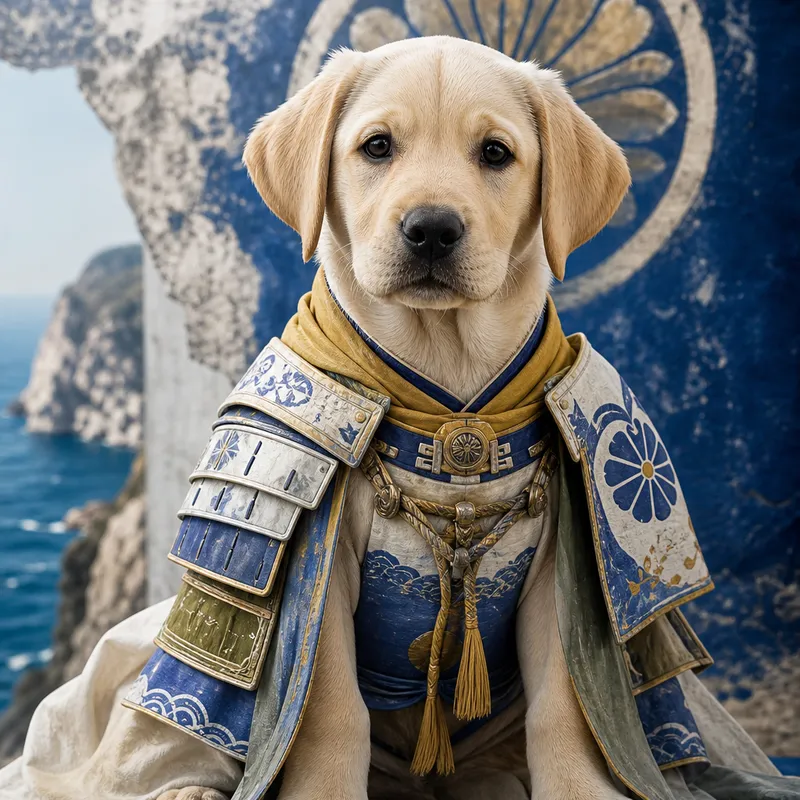 Labrador portrait — fine art photoreal