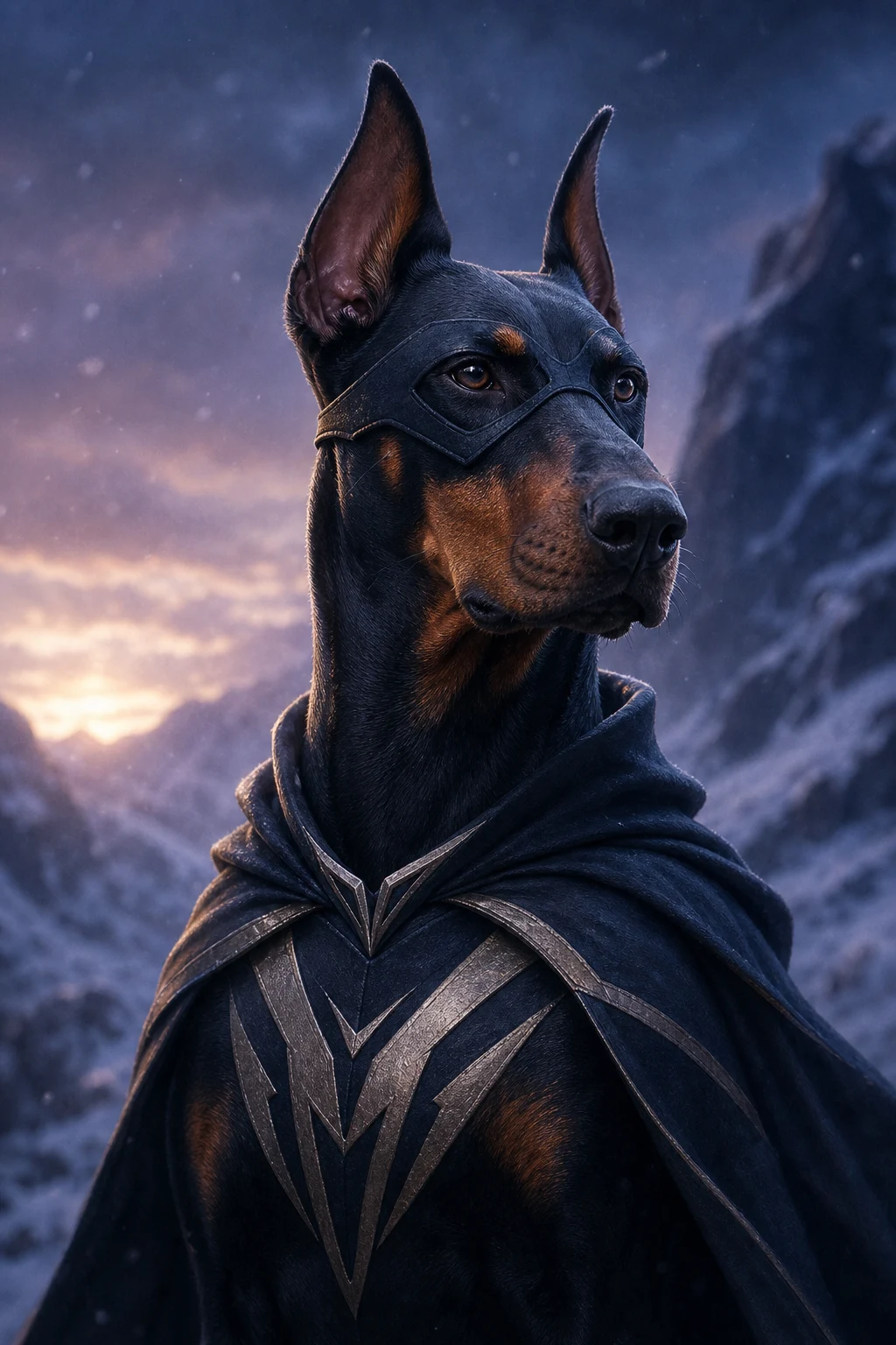Kaiser the Doberman — Fine Art Photoreal pet portrait