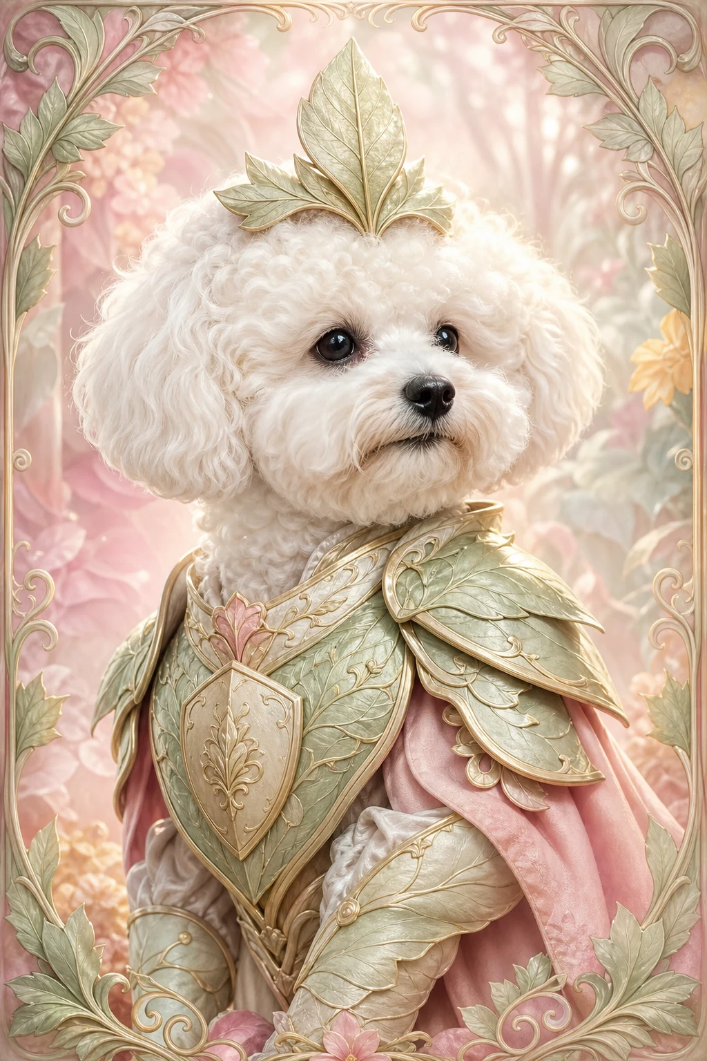 Fleur the Bichon Frise — Fine Art Photoreal pet portrait