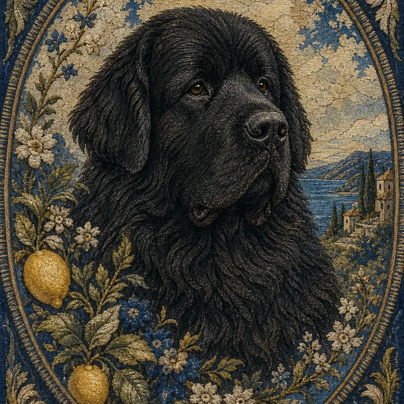 Newfoundland portrait — georgian fresco