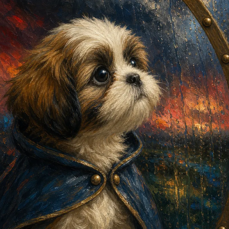Shih Tzu portrait — heidelberg school