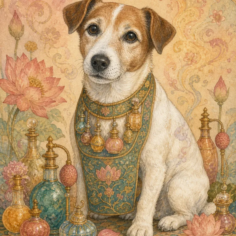 Jack Russell Terrier portrait — jataka tale cat