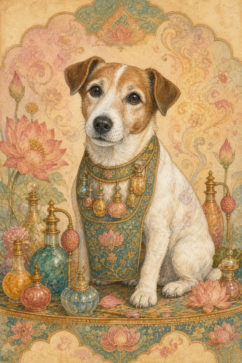 Pip the Jack Russell Terrier — Jataka Tale Cat pet portrait