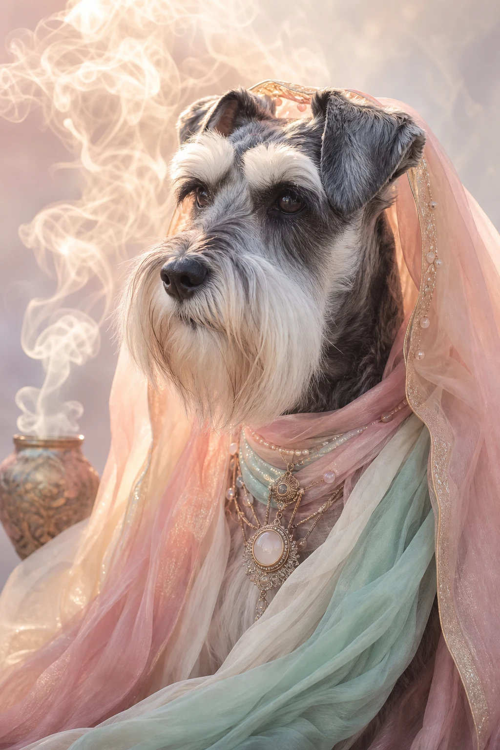 Otto the Miniature Schnauzer — Natural Light Canvas pet portrait
