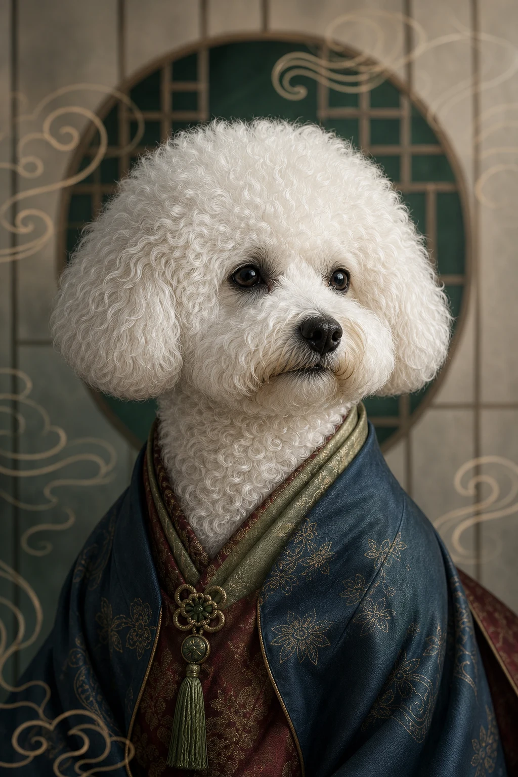 Miso the Bichon Frise — Natural Light Canvas pet portrait