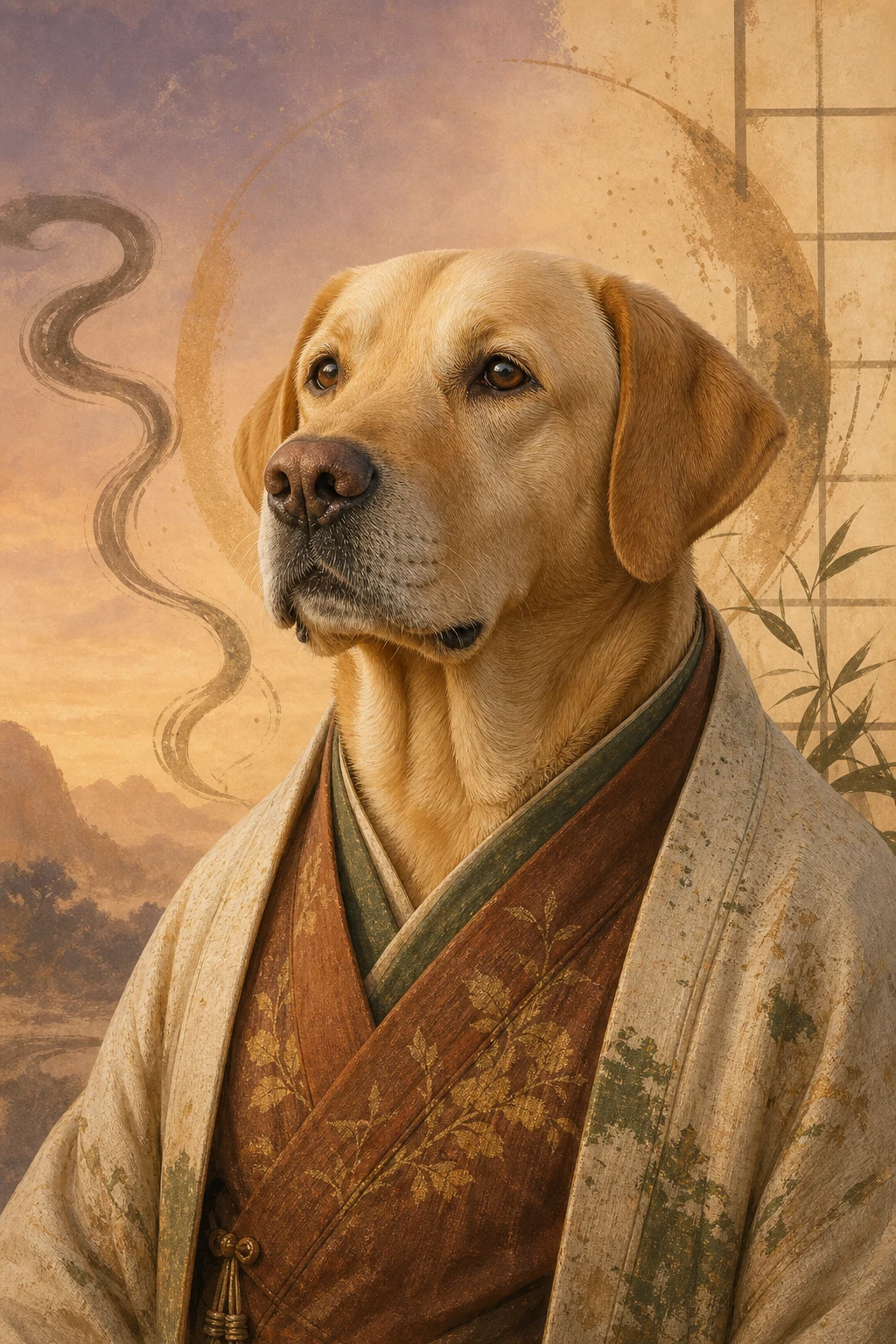 Bramble the Labrador — Natural Light Canvas pet portrait