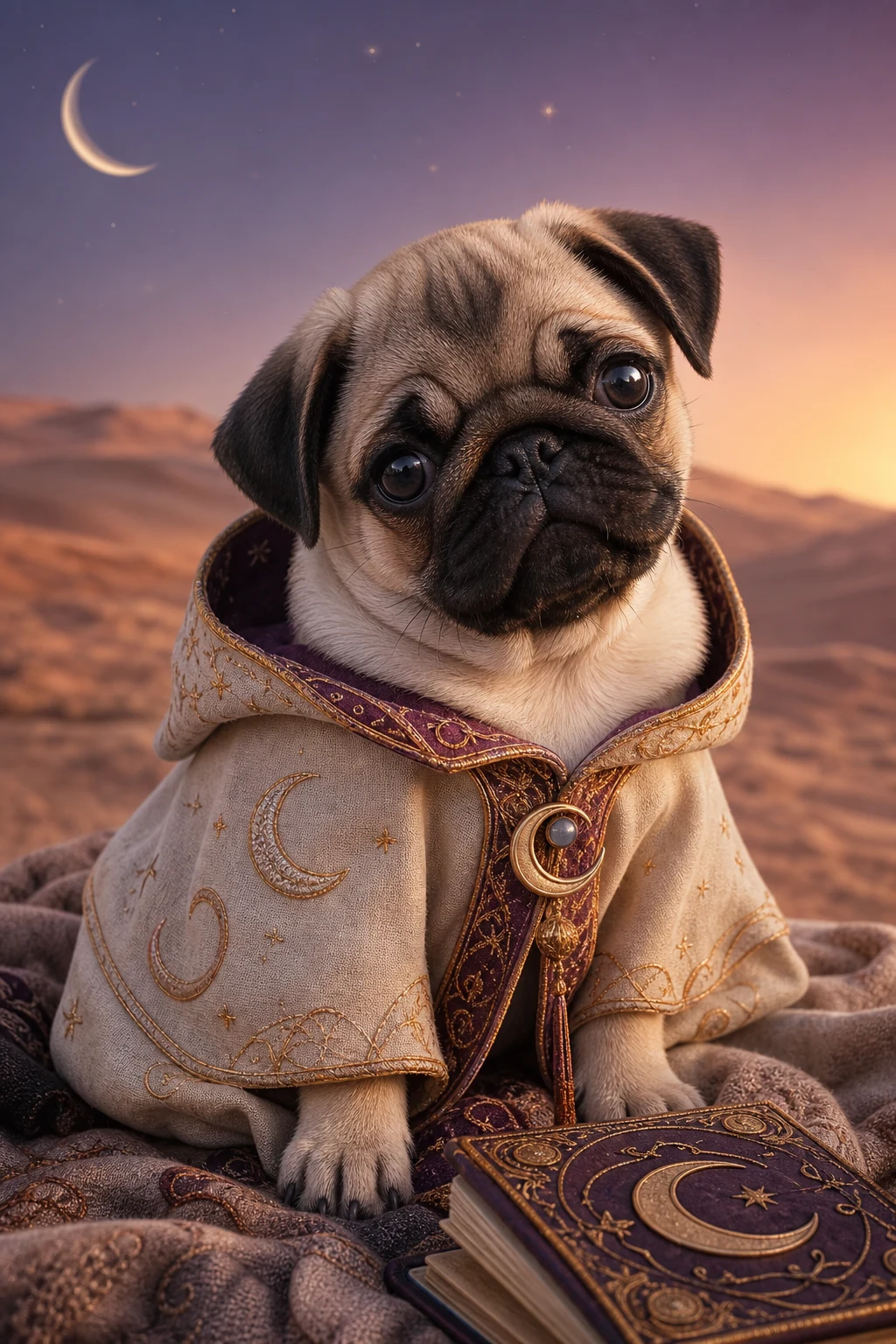 Otis the Pug — Natural Light Canvas pet portrait