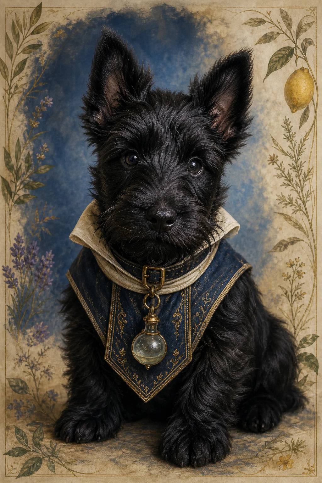 Hamish the Scottish Terrier — Natural Light Canvas pet portrait
