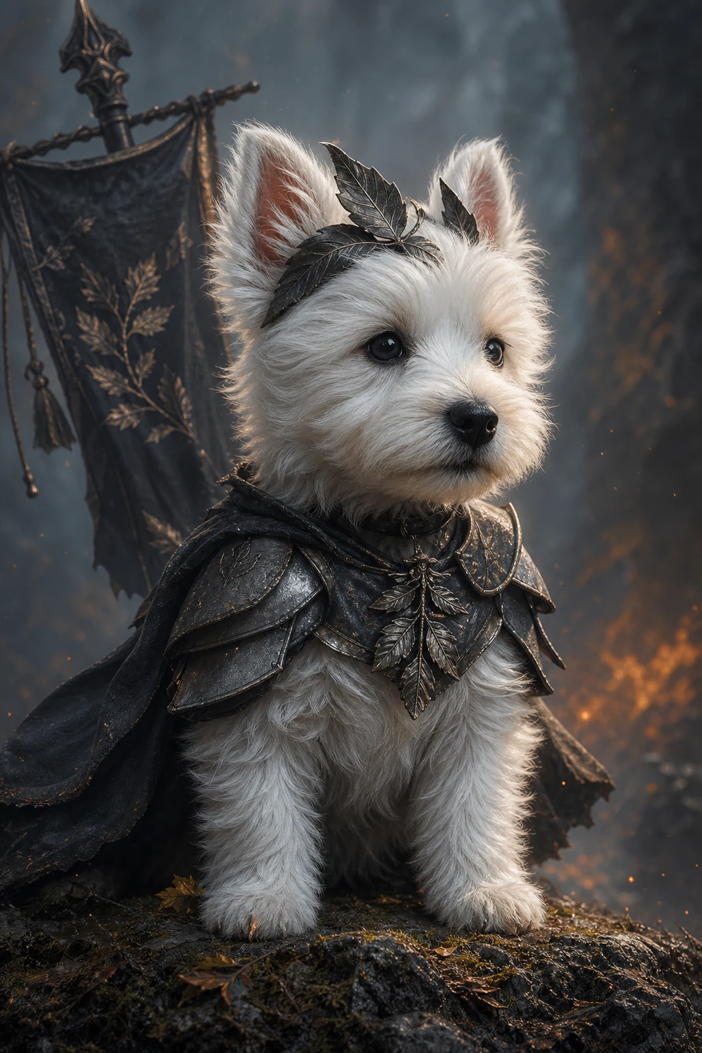 Alfie the West Highland Terrier — Natural Light Canvas pet portrait