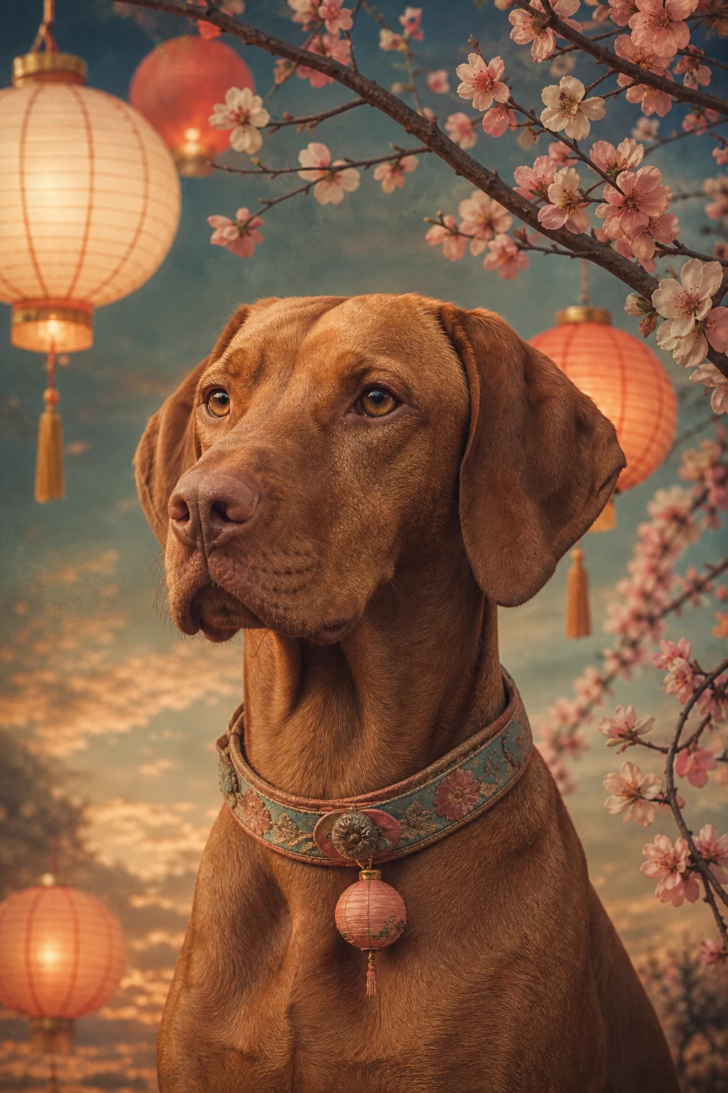 Tavi the Vizsla — Natural Light Canvas pet portrait