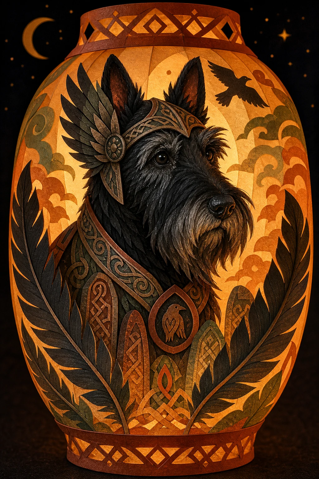 Angus the Scottish Terrier — Odin S Raven Dog pet portrait