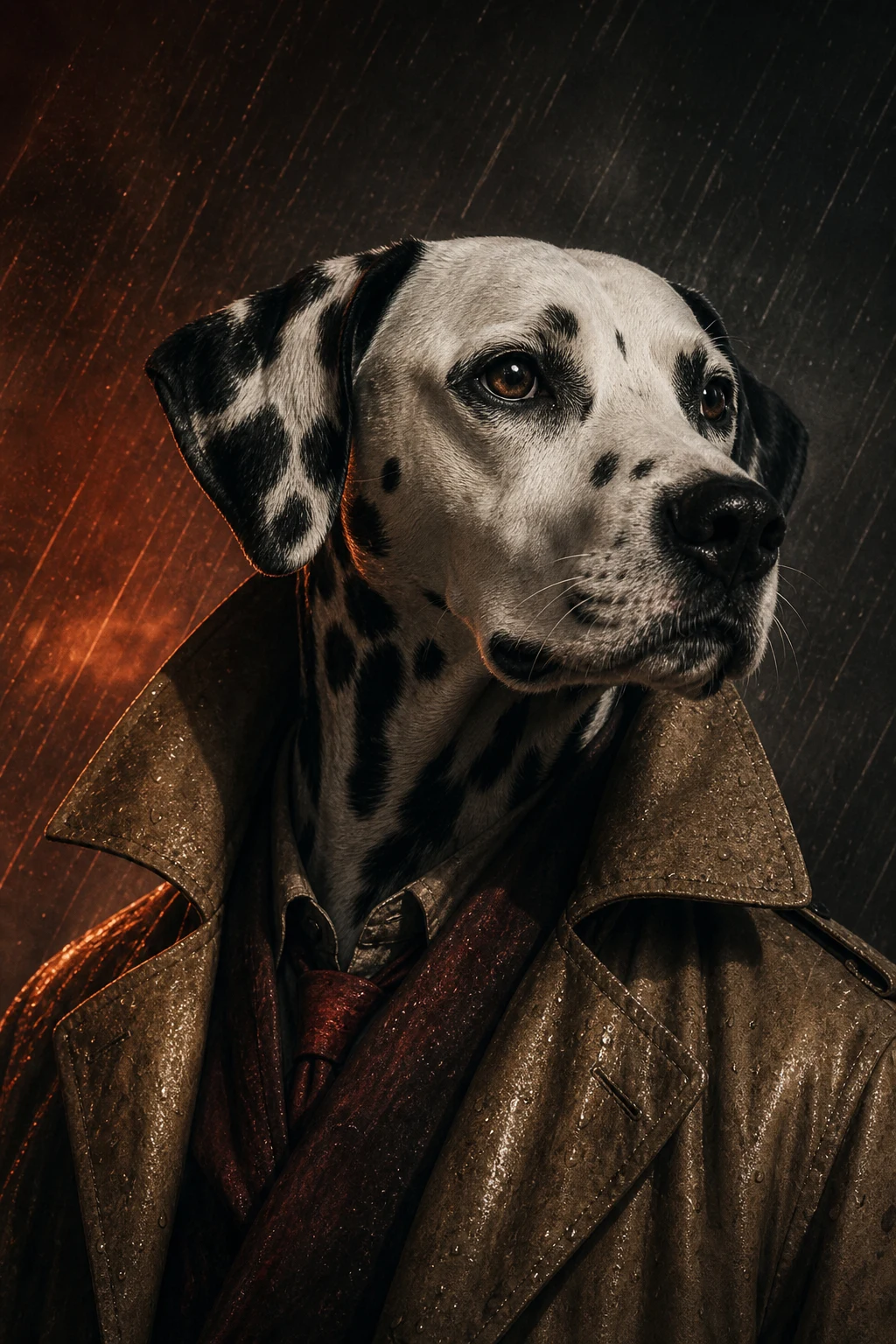Rook the Dalmatian — Studio Canvas Realism pet portrait