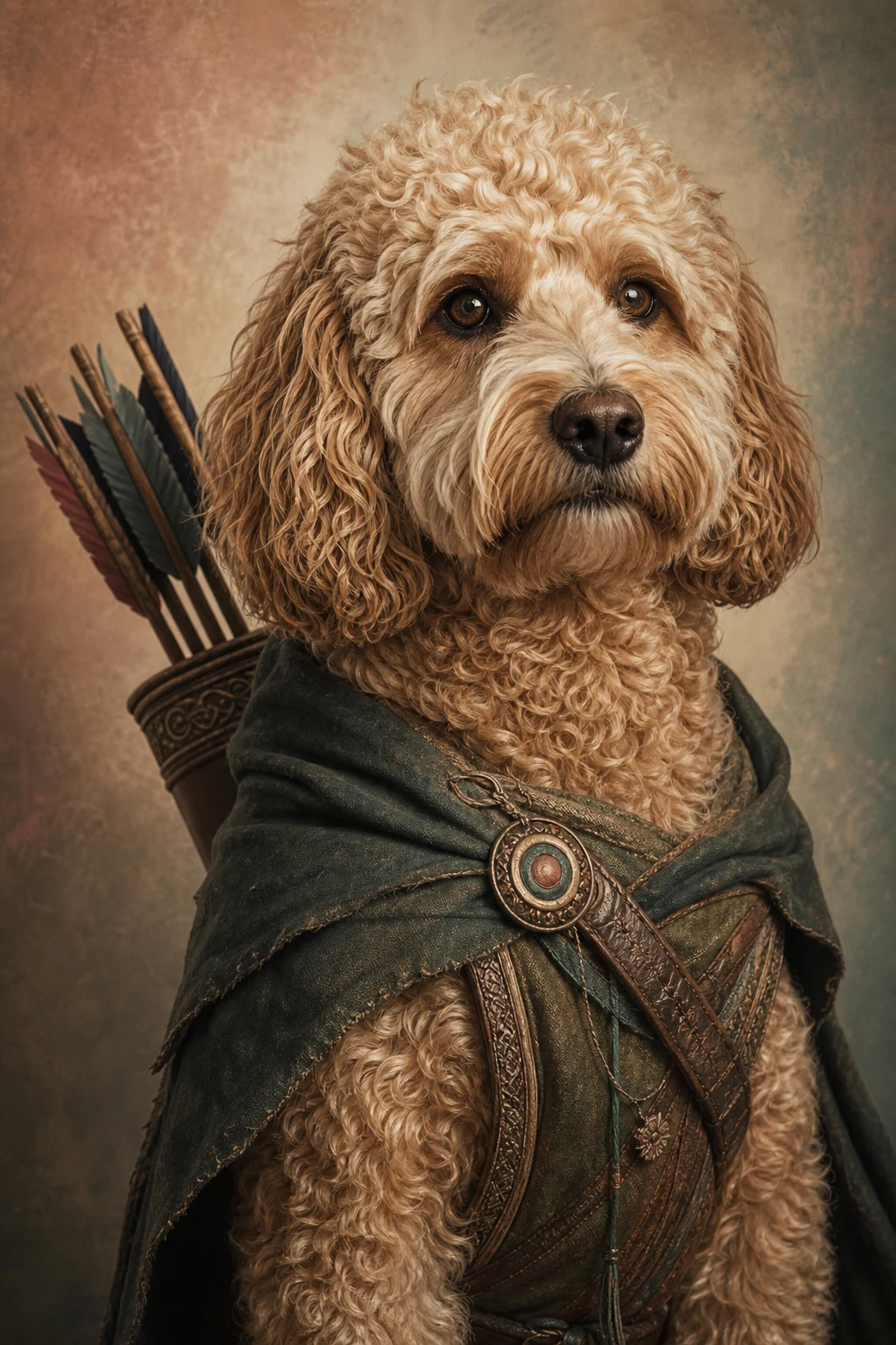 Pippin the Cockapoo — Studio Canvas Realism pet portrait