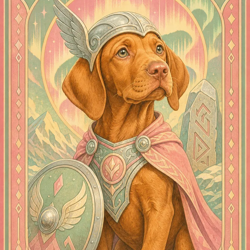 Vizsla portrait — valkyrie hound