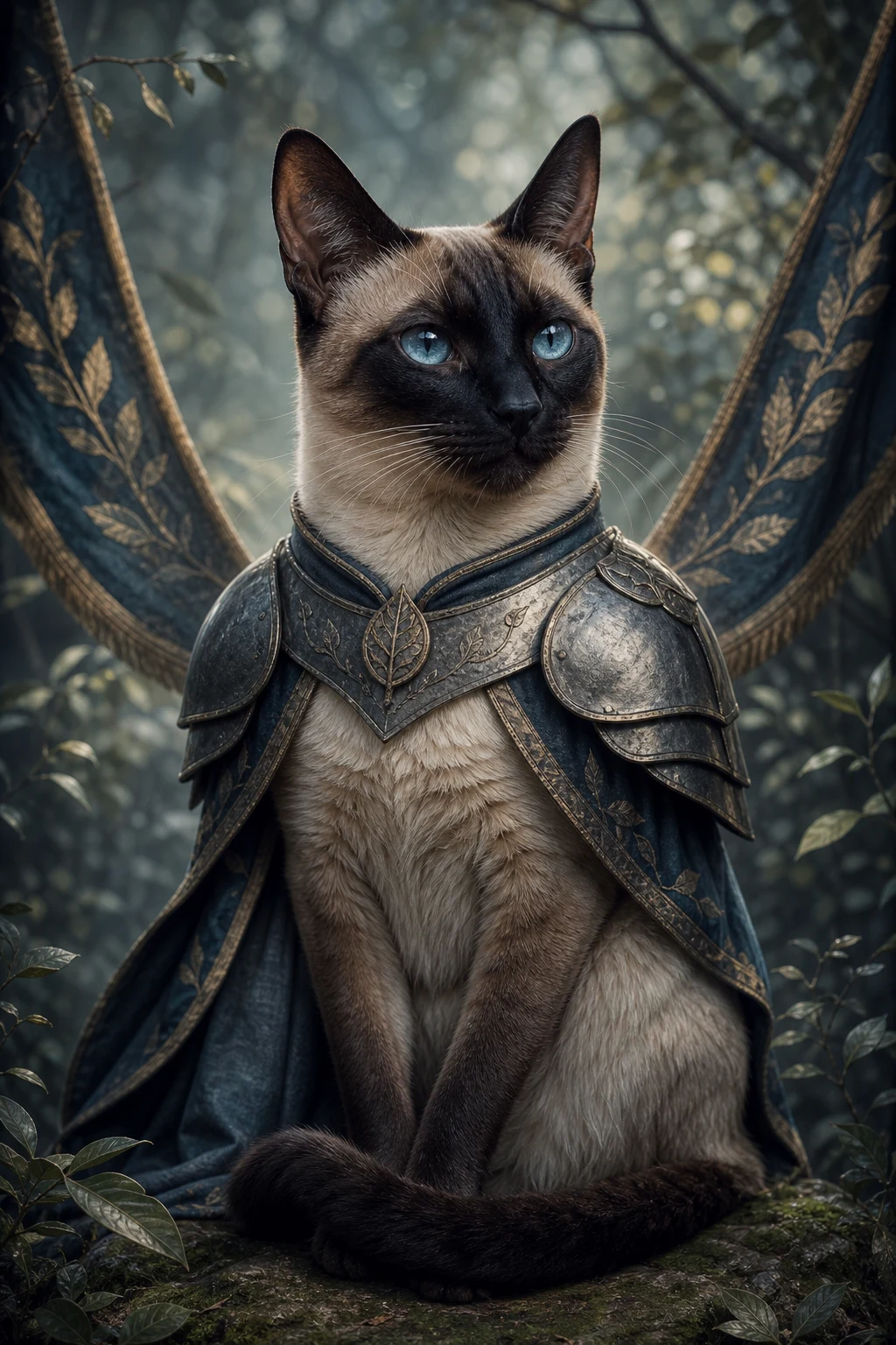 Sable the Siamese — Fine Art Photoreal pet portrait