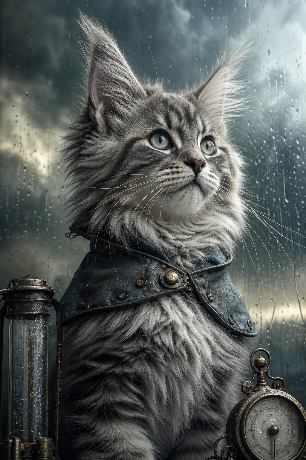 Nimbus the Maine Coon — Fine Art Photoreal pet portrait