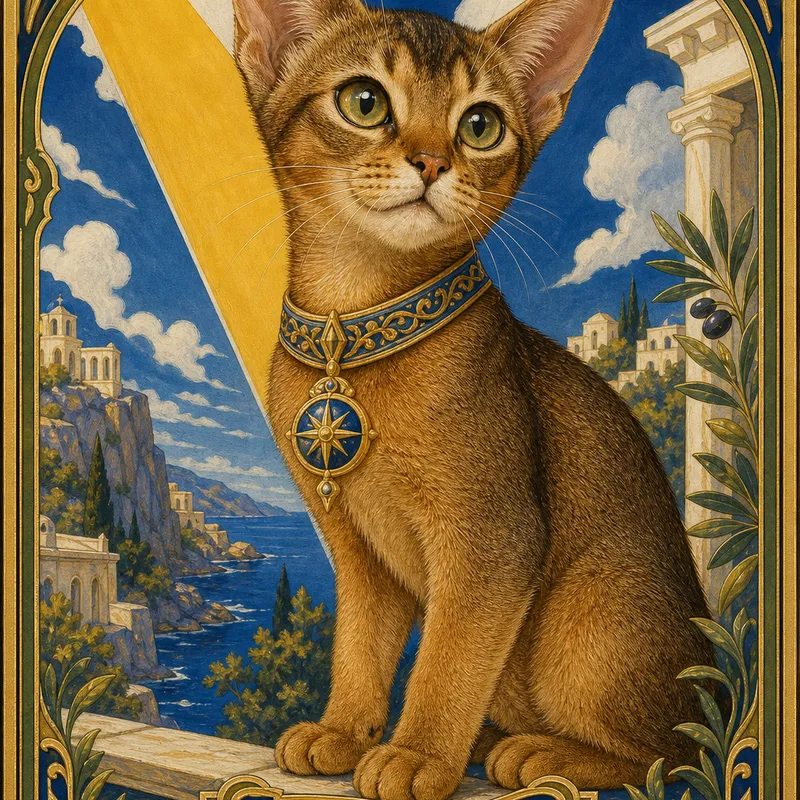 Abyssinian portrait — mysore painting