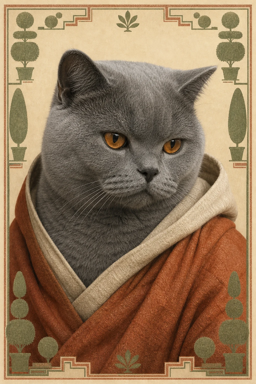 Moss the British Shorthair — Natural Light Canvas pet portrait