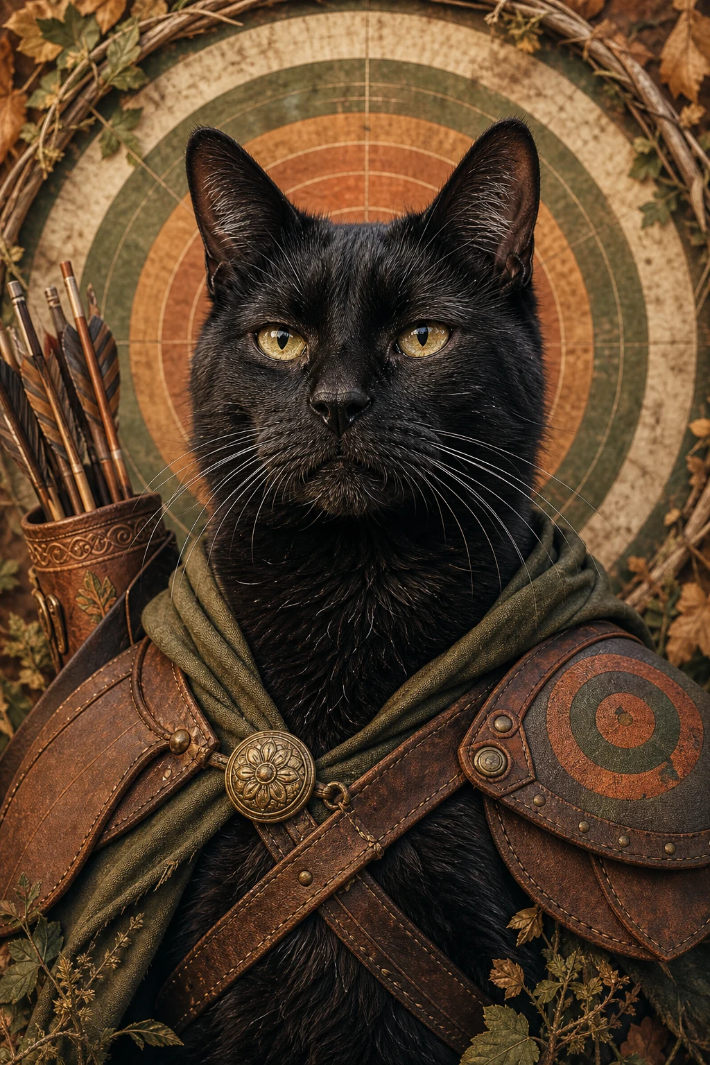 Onyx the Black Cat — Natural Light Canvas pet portrait