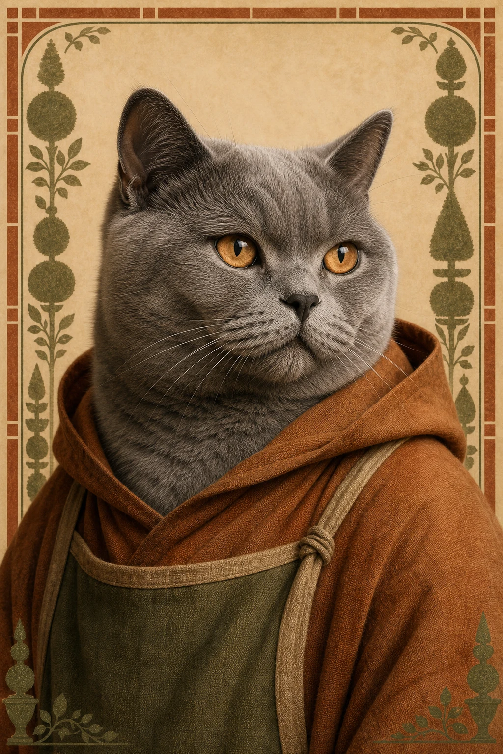 Bram the British Shorthair — Natural Light Canvas pet portrait