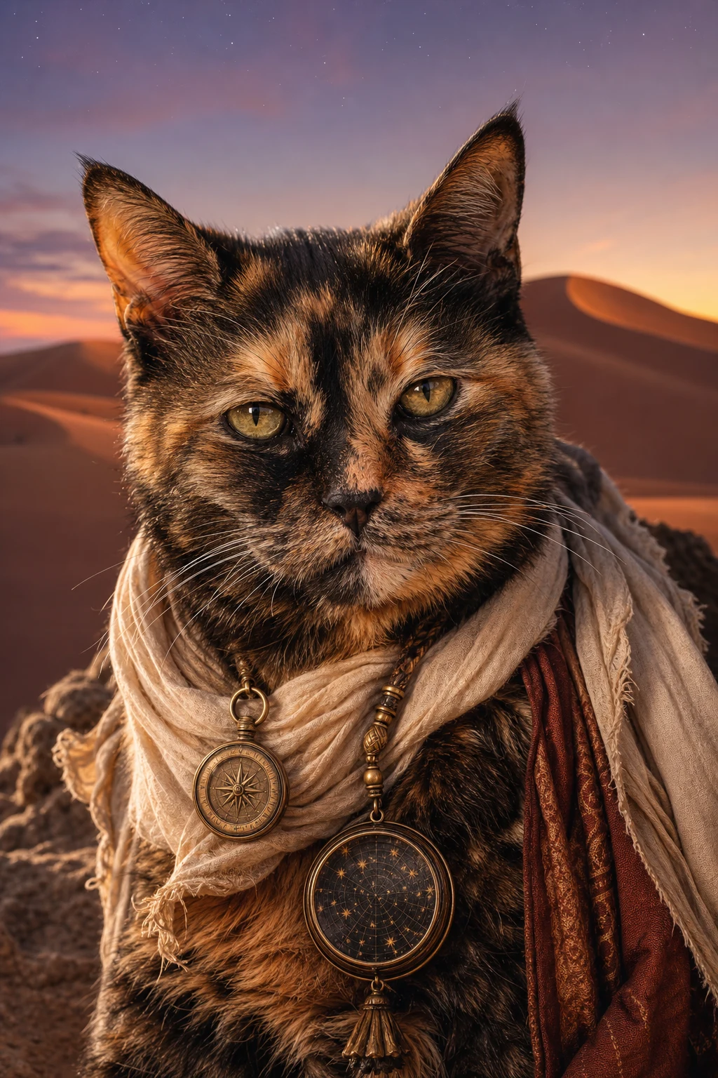 Saffron the Tortoiseshell Cat — Natural Light Canvas pet portrait