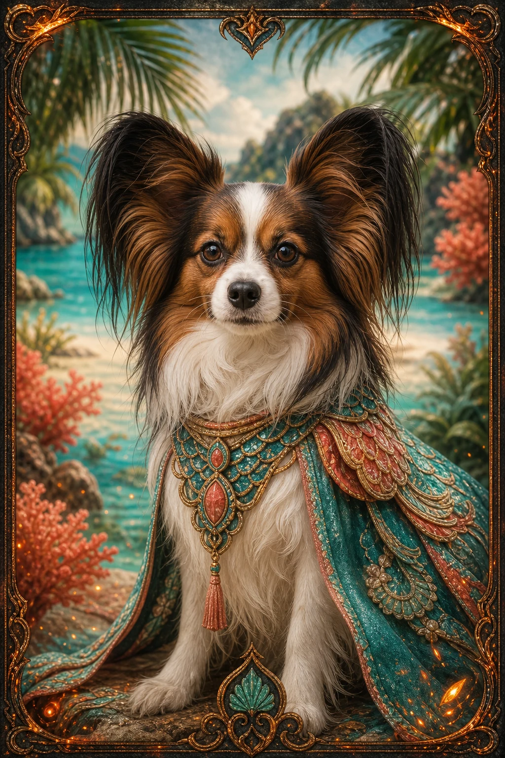 Pippa the Papillon — Cinematic Character Realism pet portrait