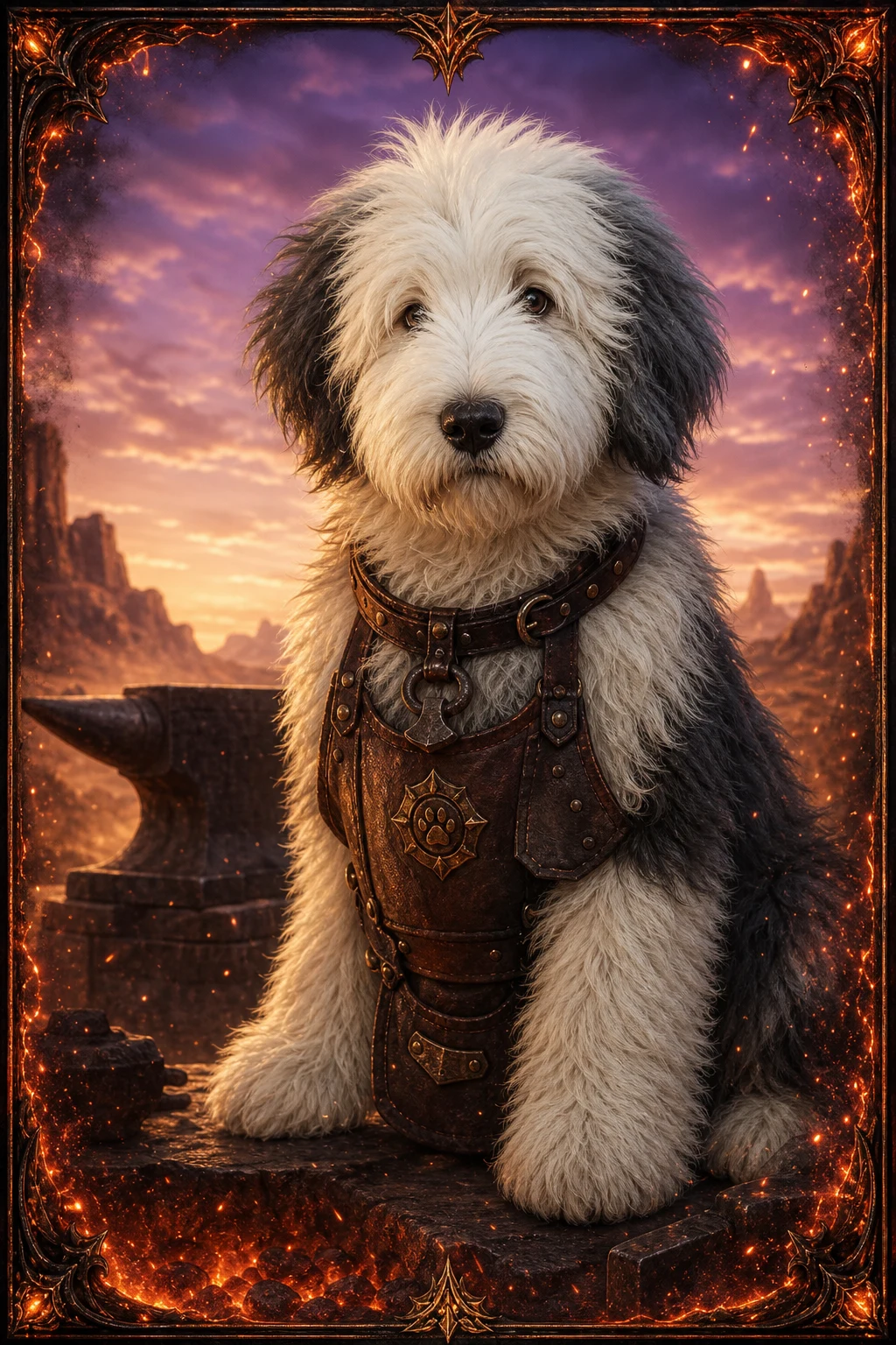 Otis the Old English Sheepdog — Cinematic Character Realism pet portrait