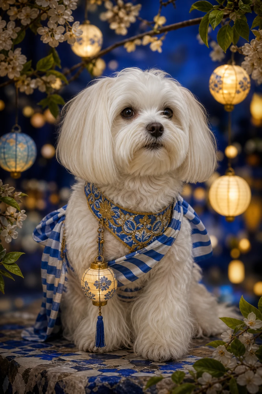 Lumi the Maltese — Cinematic Character Realism pet portrait