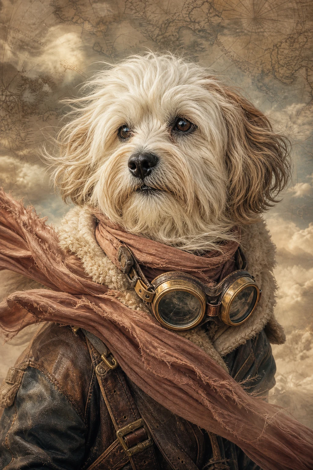 Milo the Havanese — Cinematic Character Realism pet portrait