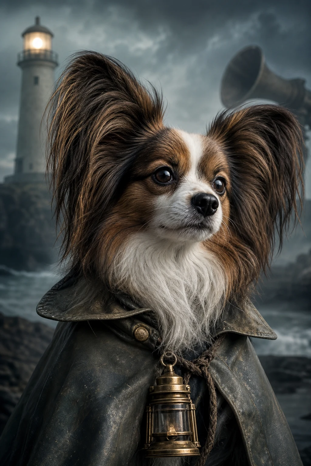 Marlow the Papillon — Fine Art Photoreal pet portrait
