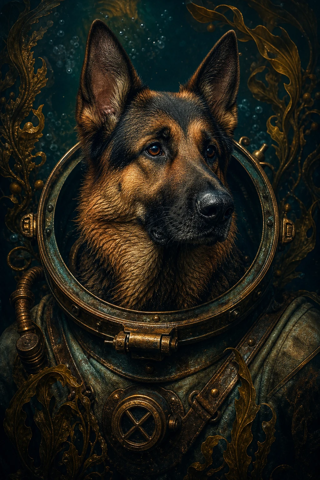 Kaiser the German Shepherd — Fine Art Photoreal pet portrait