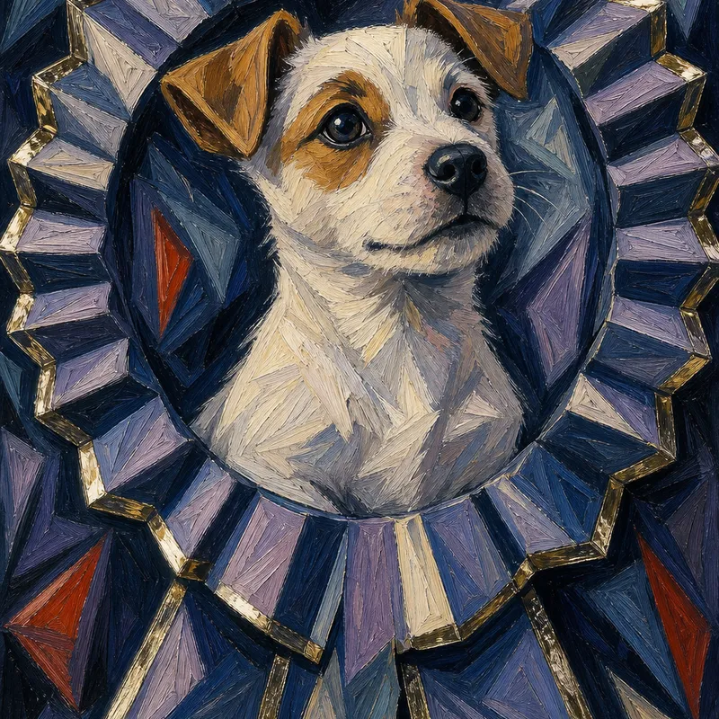 Jack Russell Terrier portrait — german expressionism