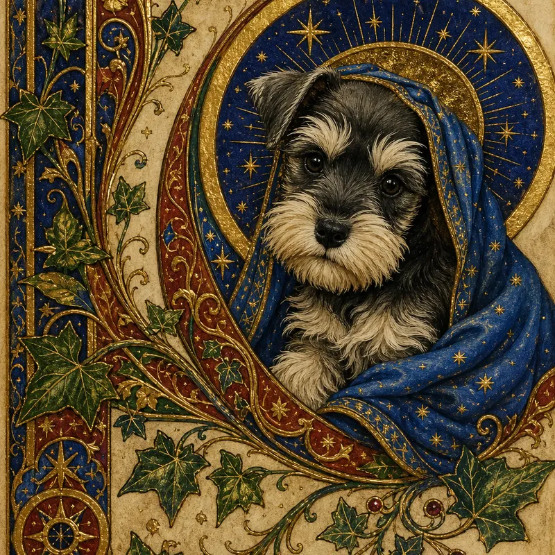 Miniature Schnauzer portrait — isis whisper