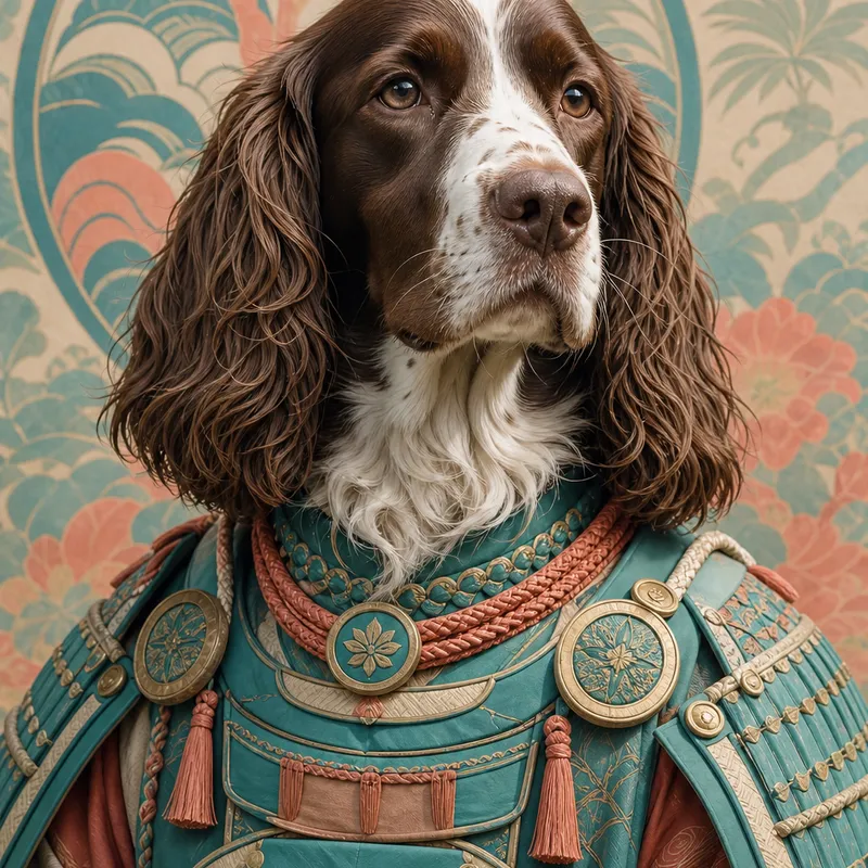 Springer Spaniel portrait — natural light canvas