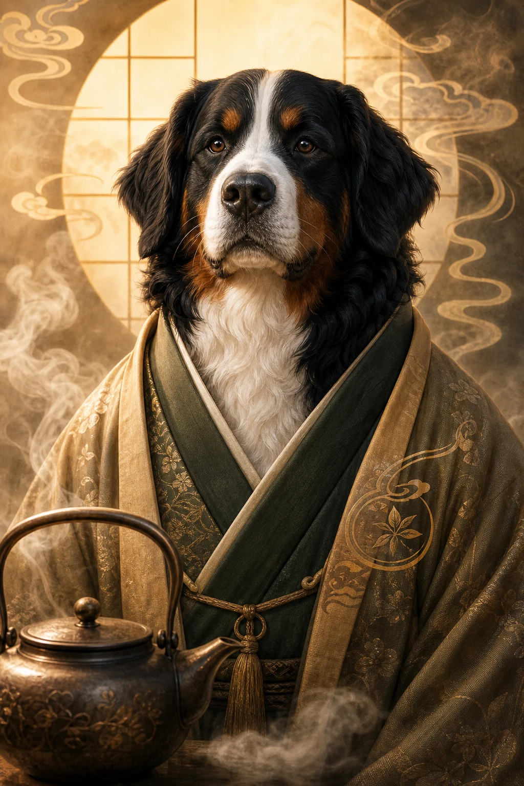 Hana the Bernese Mountain Dog — Natural Light Canvas pet portrait