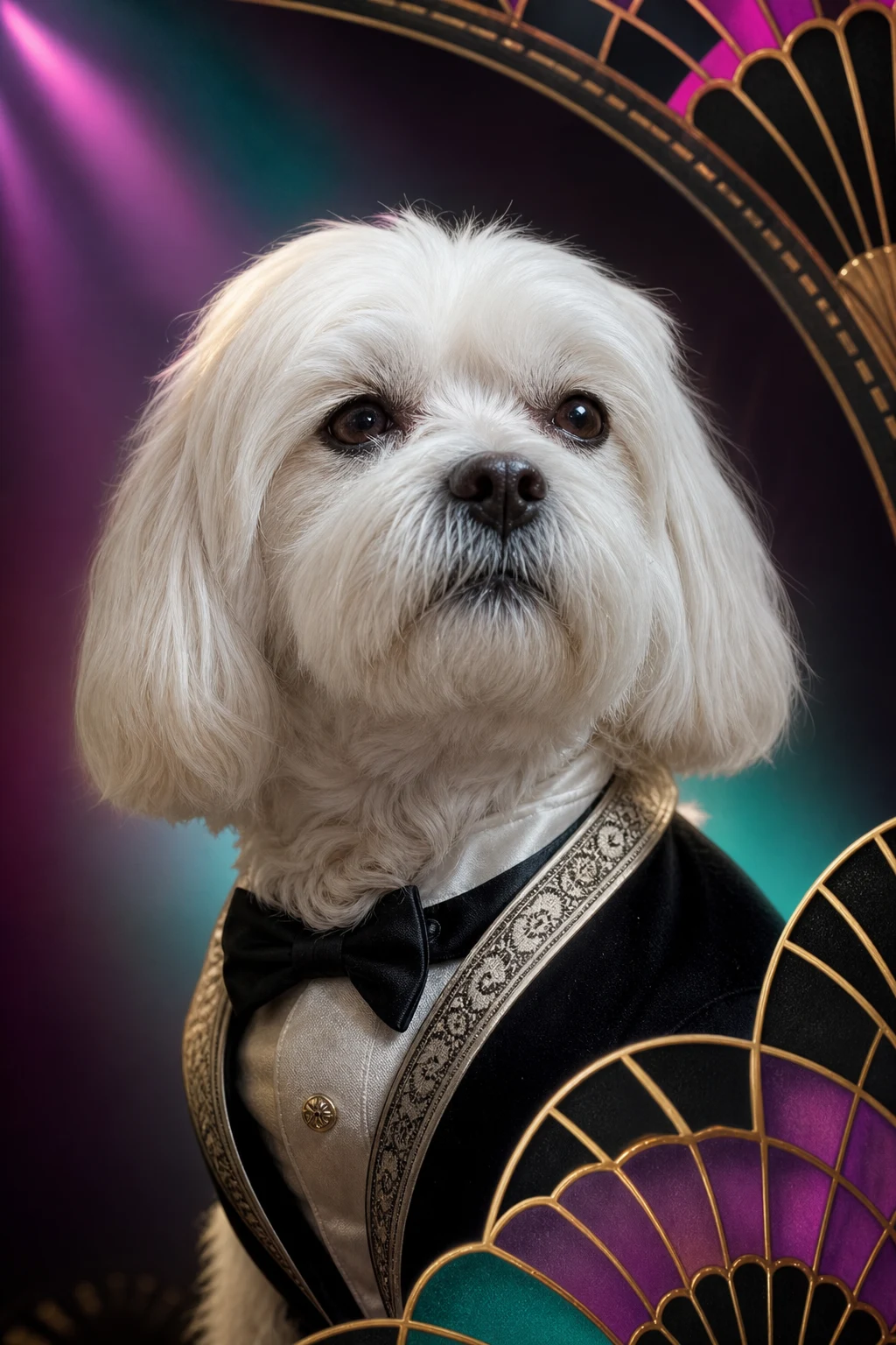 Pearl the Maltese — Natural Light Canvas pet portrait