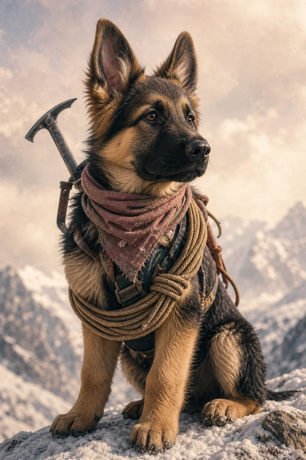 Freya the German Shepherd — Natural Light Canvas pet portrait