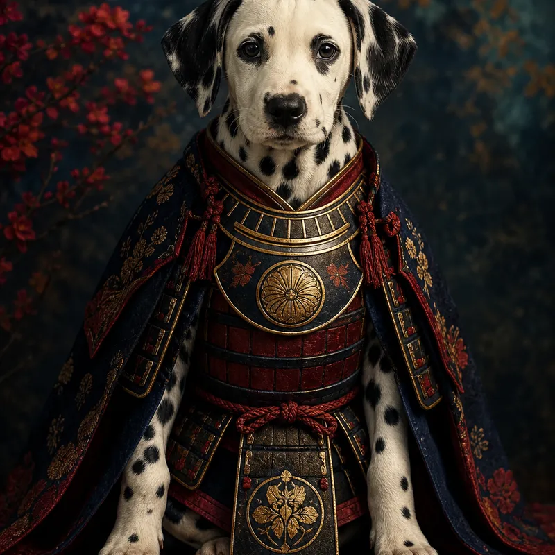 Dalmatian portrait — natural light canvas