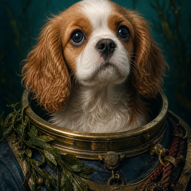 Cavalier King Charles Spaniel portrait — natural light canvas