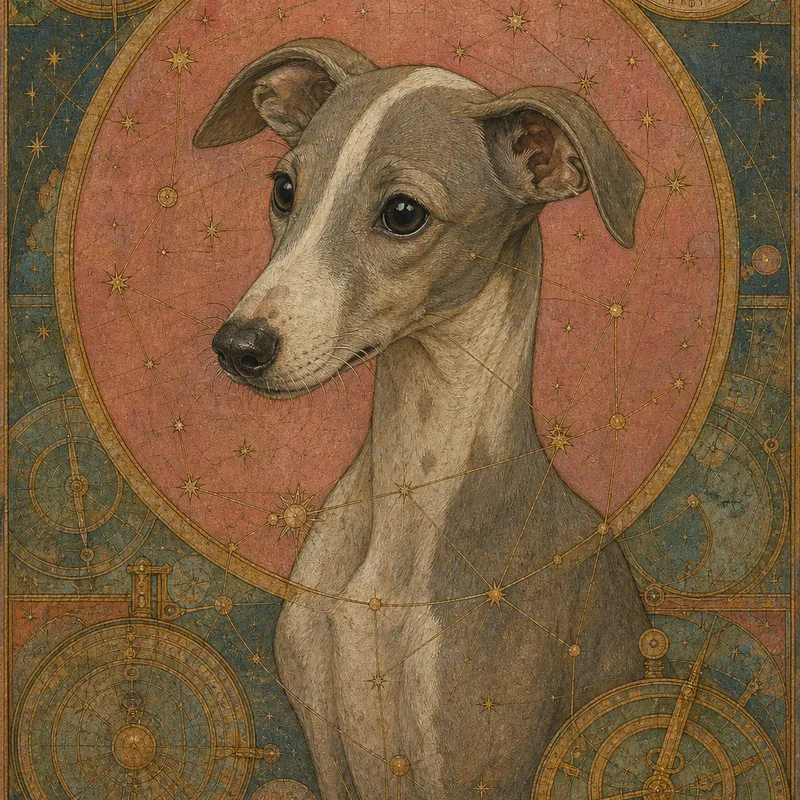 Greyhound portrait — novgorod icon