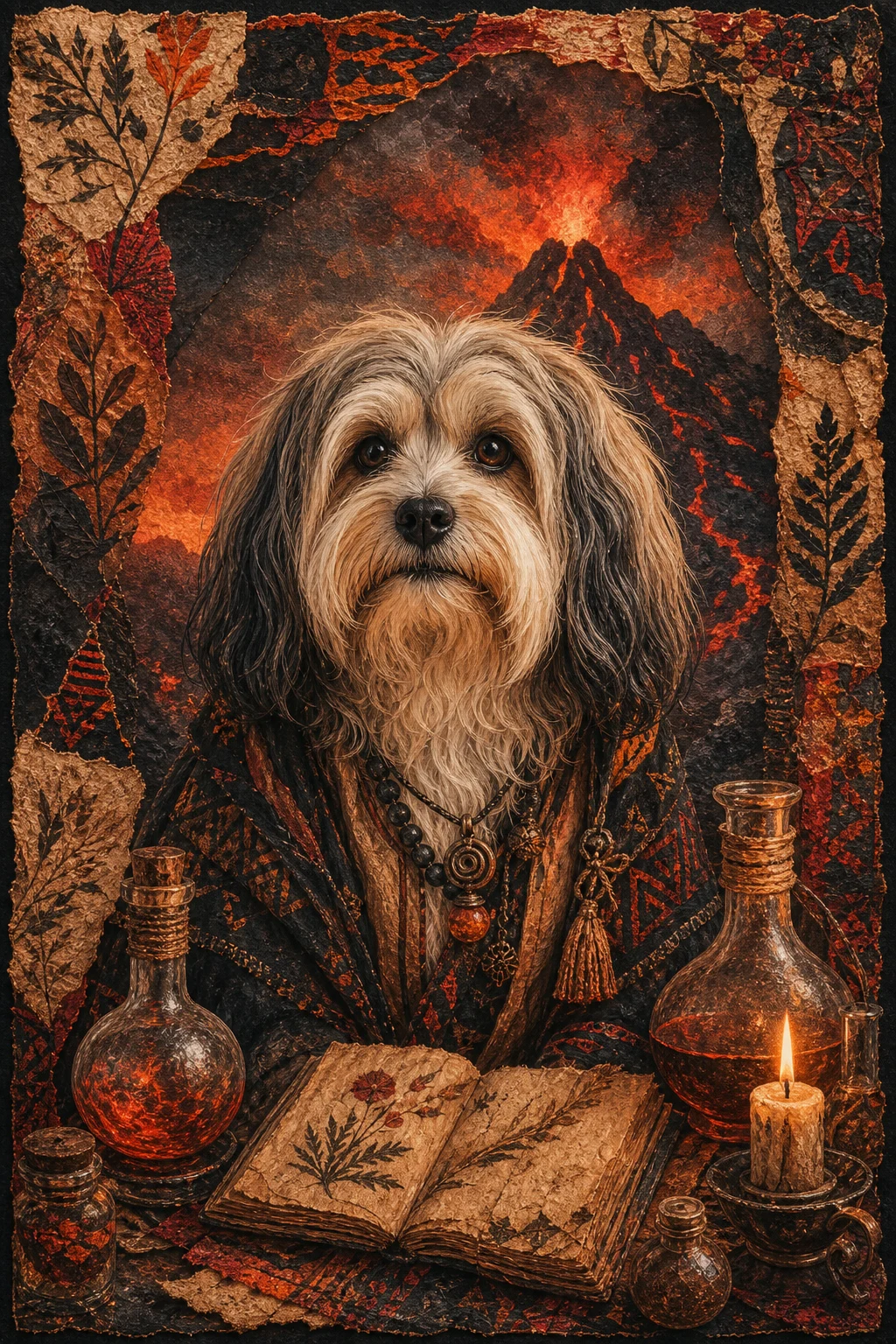 Nico the Havanese — Pele S Flame Cat pet portrait